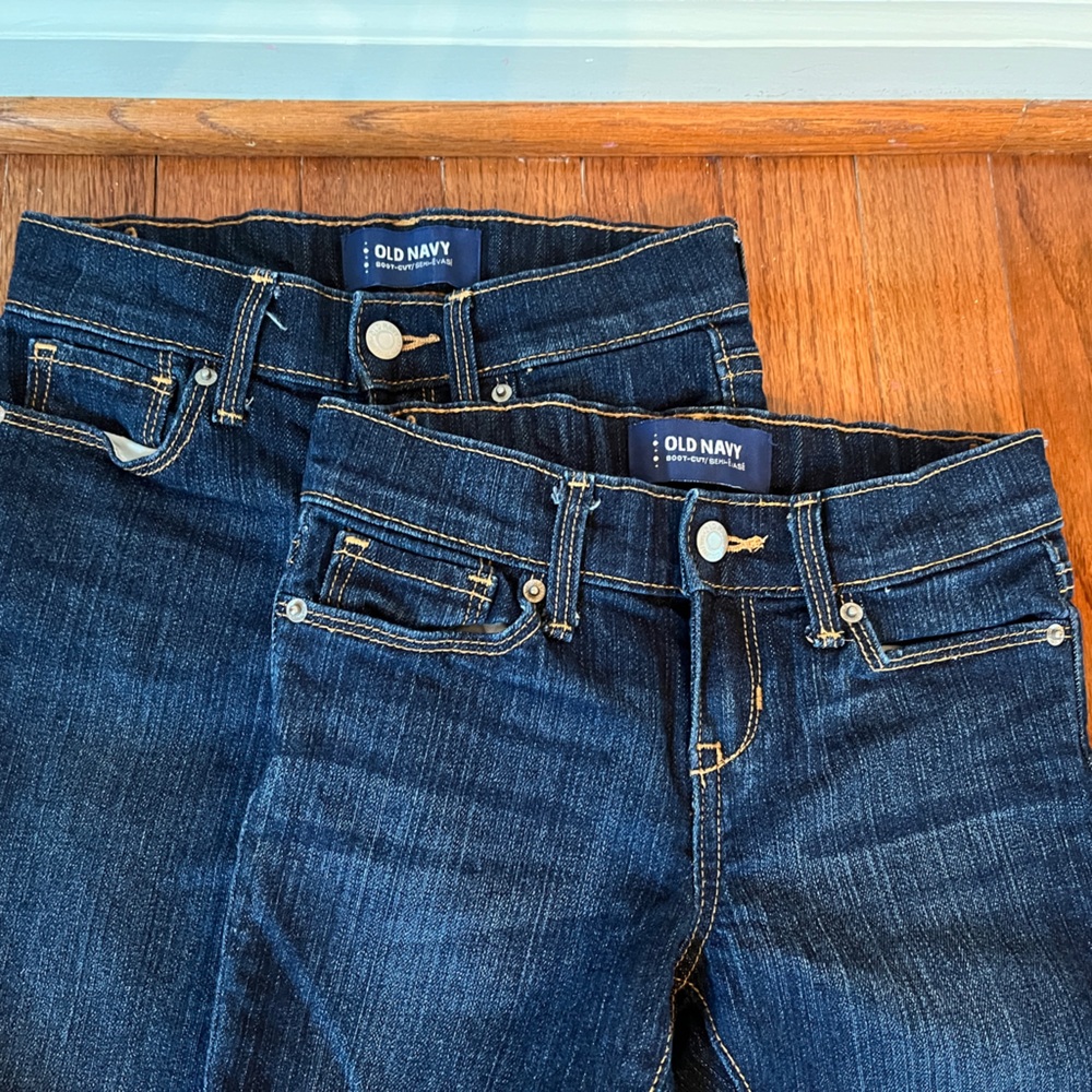 Old Navy Girls Bootcut Jeans, Size 6